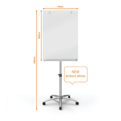 Mobiele Flipover Nobo Diamond Glass 70x100cm - 7