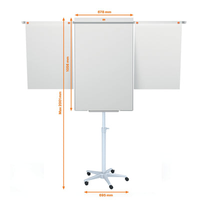 Mobiele Flipover Nobo Classic Magnetisch Klem, 100x70cm - 3
