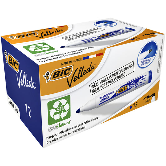 Viltstift Bic 1701 Whiteboard Rond 1,4mm Blauw