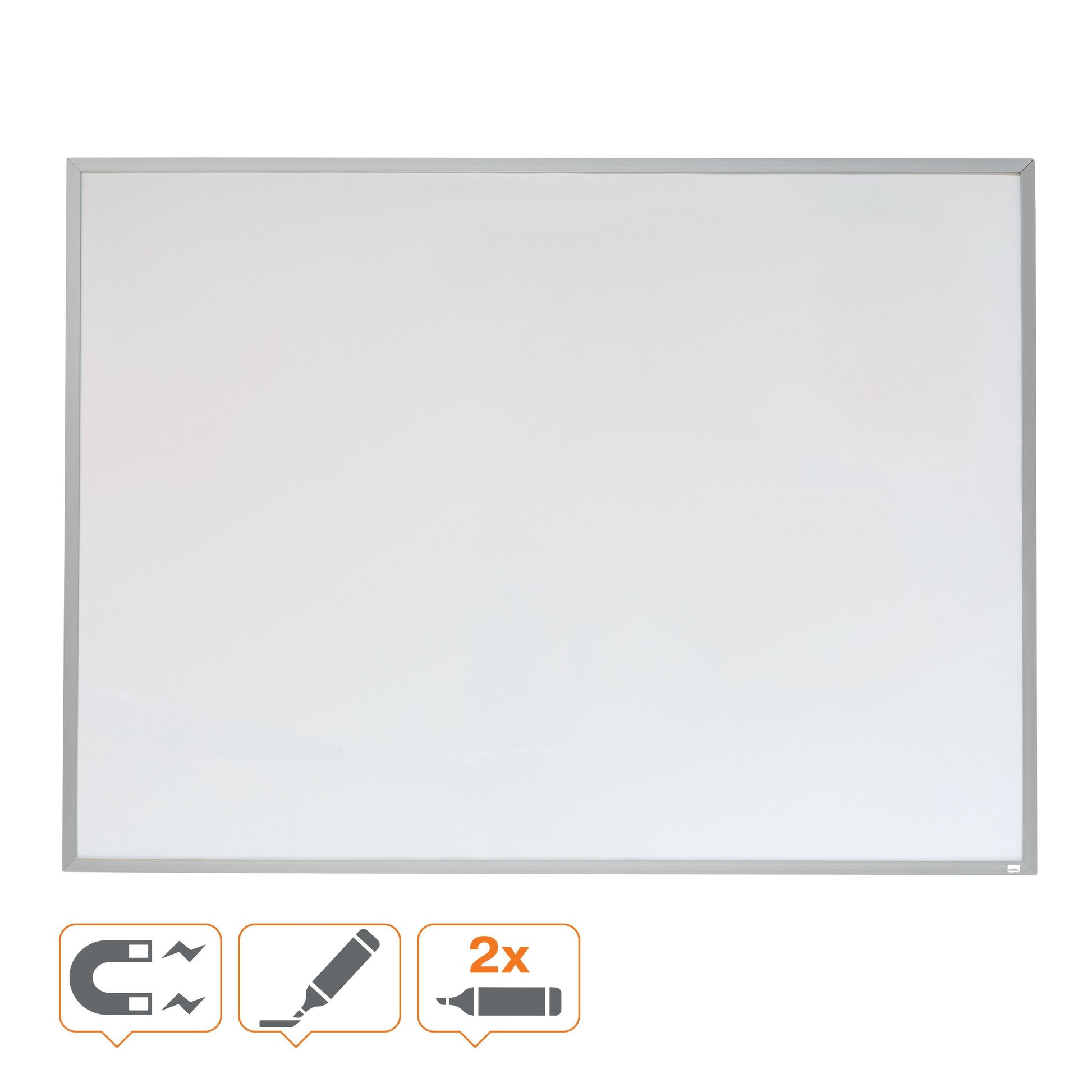 Whiteboard Nobo Emaille 58,5x43cm, aluminium lijst - 2