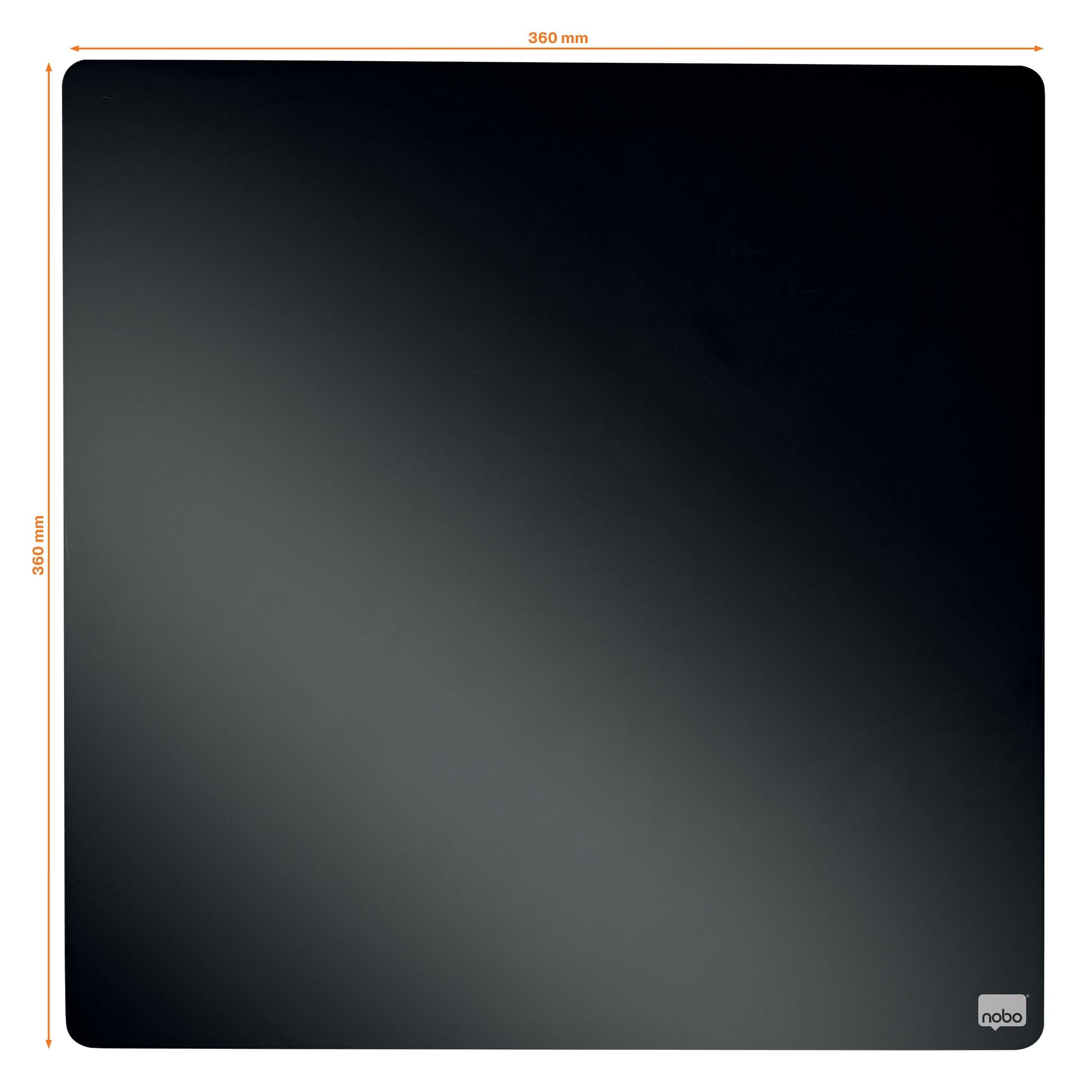 Nobo Tegelwhiteboard 36x36cm Zwart Gelakt Magnetisch - 2
