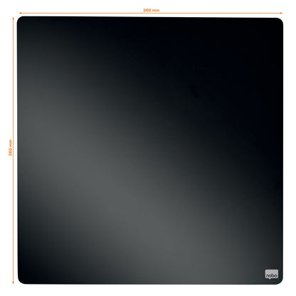 Nobo Tegelwhiteboard 36x36cm Zwart Gelakt Magnetisch - 2