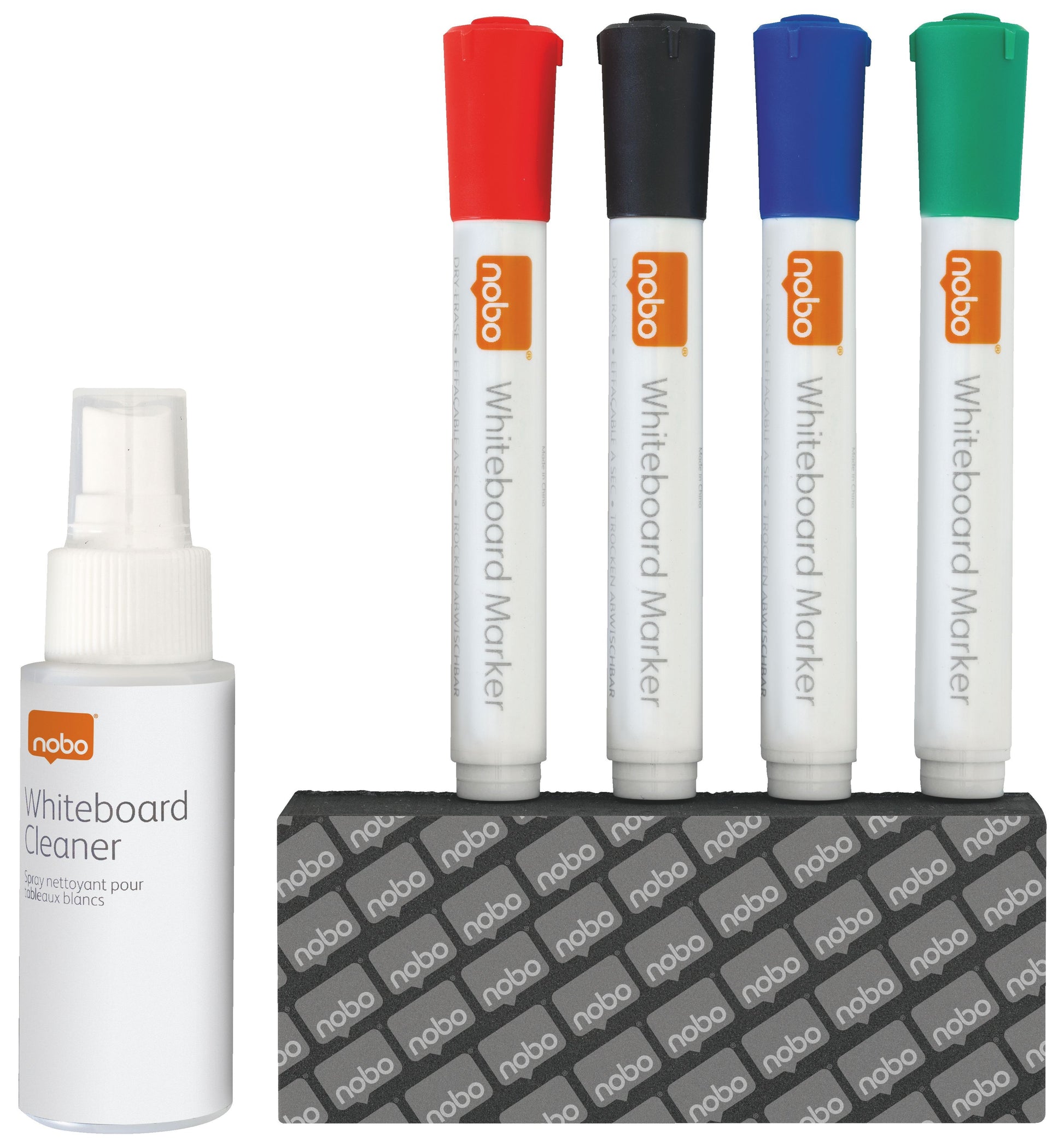 Whiteboard Starterkit met Markers, Wisser en Reinigingsspray