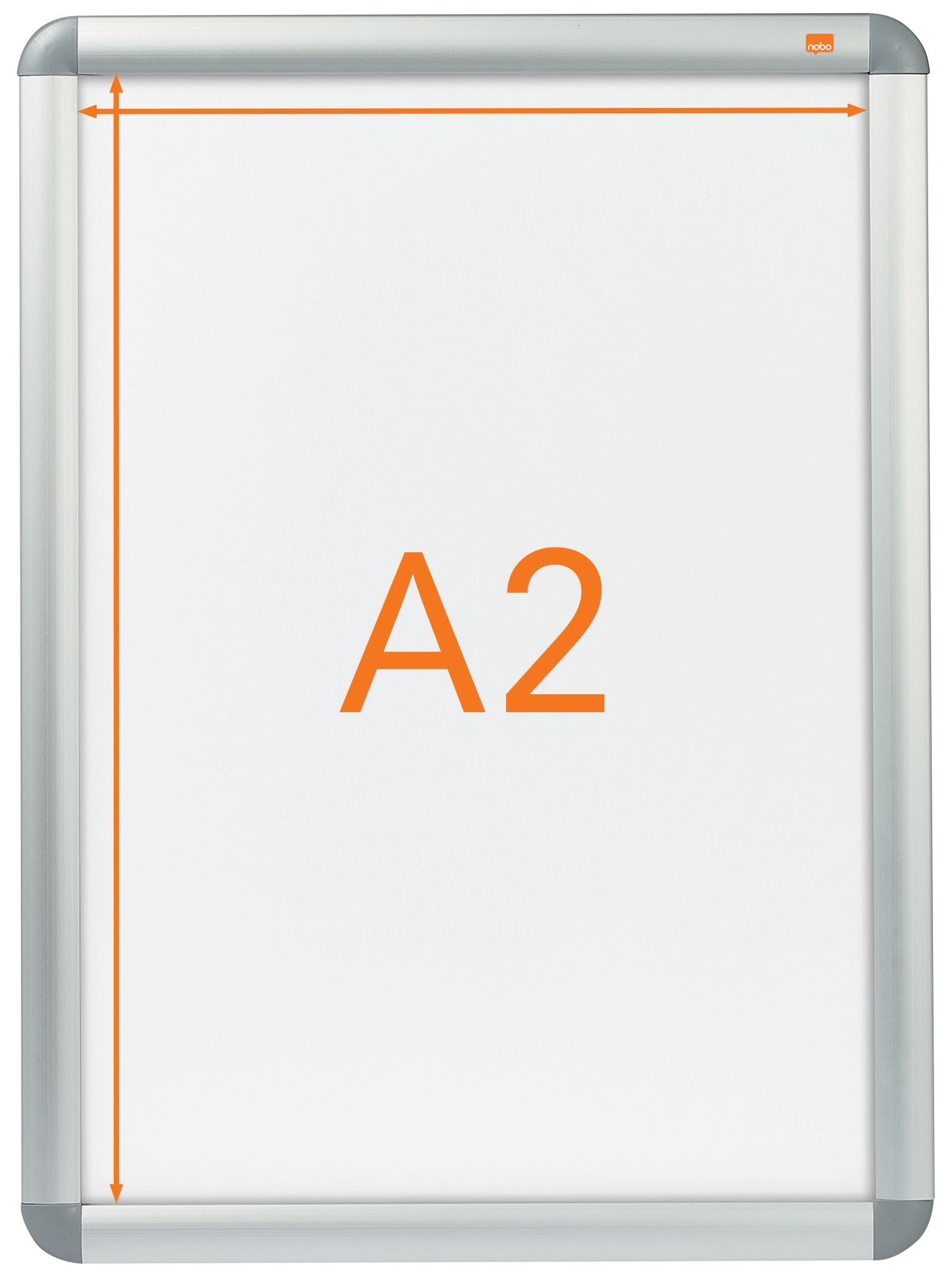 Kliklijst Nobo A2 aluminium voor posters - 2