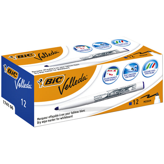 Bic 1741 Whiteboard Viltstift Rond M Blauw, 1,4mm