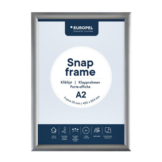 Aluminium kliklijst Europel A2 25mm met Easy-Click