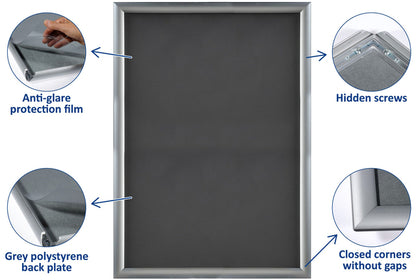 Aluminium kliklijst Europel A2 25mm met Easy-Click - 4