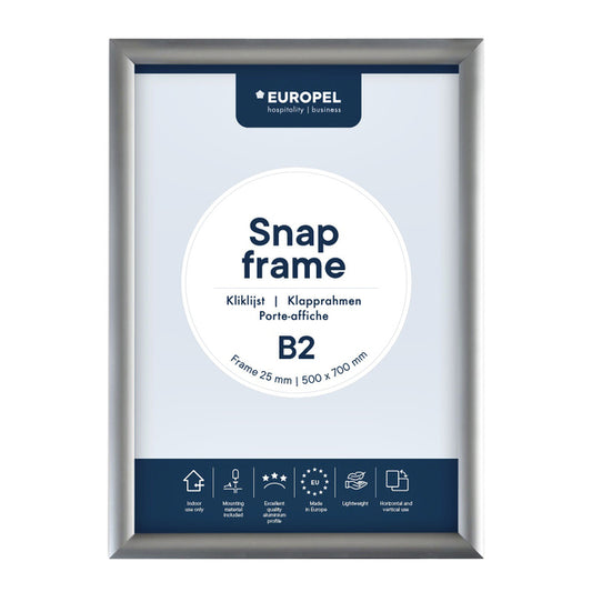 Kliklijst Europel B2 50x70cm met 25mm profiel en Easy-Click