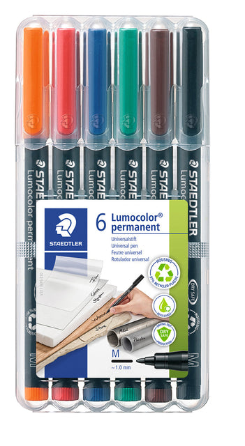 Viltstift Staedtler OHP Lumocolor M Perm, 1mm