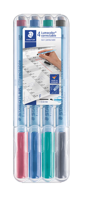 Viltstift Staedtler Lumo F 305 Correcteerbare Assortiment - 2