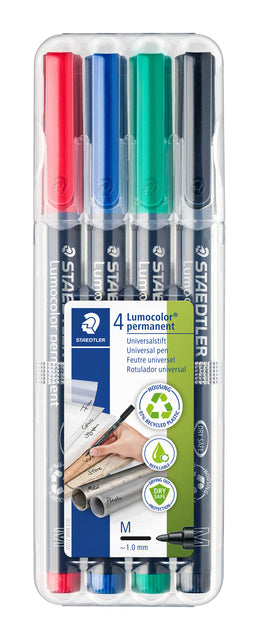 Viltstift Staedtler Lumo M 317 Perm WP4 Zwart