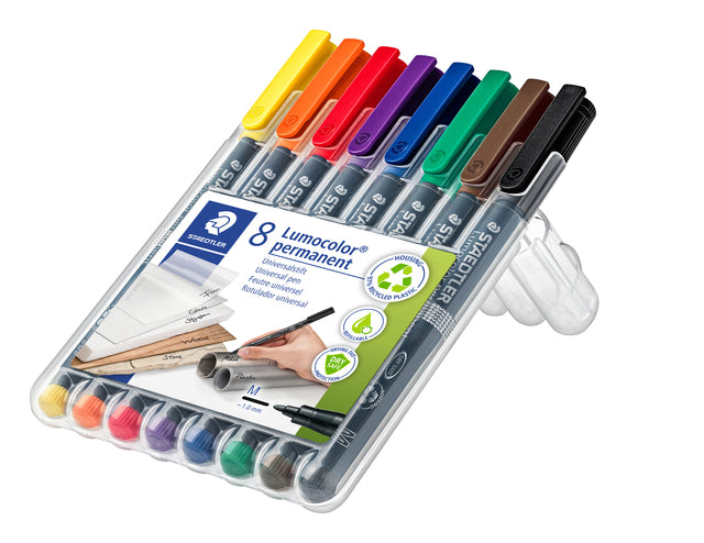 Viltstift Staedtler OHP Lumocolor M Perm, Zwart - 2