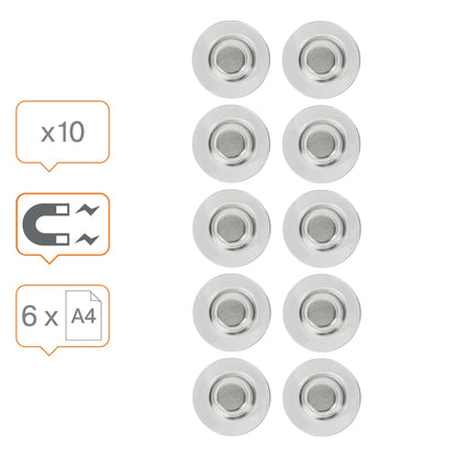 Glasbordmagneet Nobo, 32mm, extra sterk - 3