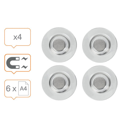 Glasbordmagneet Nobo, 32mm, extra sterk - 3
