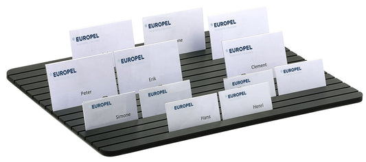 Badge uitdeelplateau Europel, zwart PVC schuim