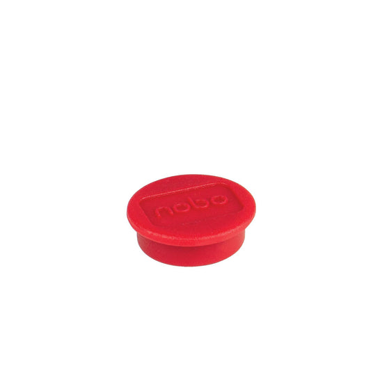 Magneet Nobo Rond Ø20mm Rood, Blister 8 Stuks