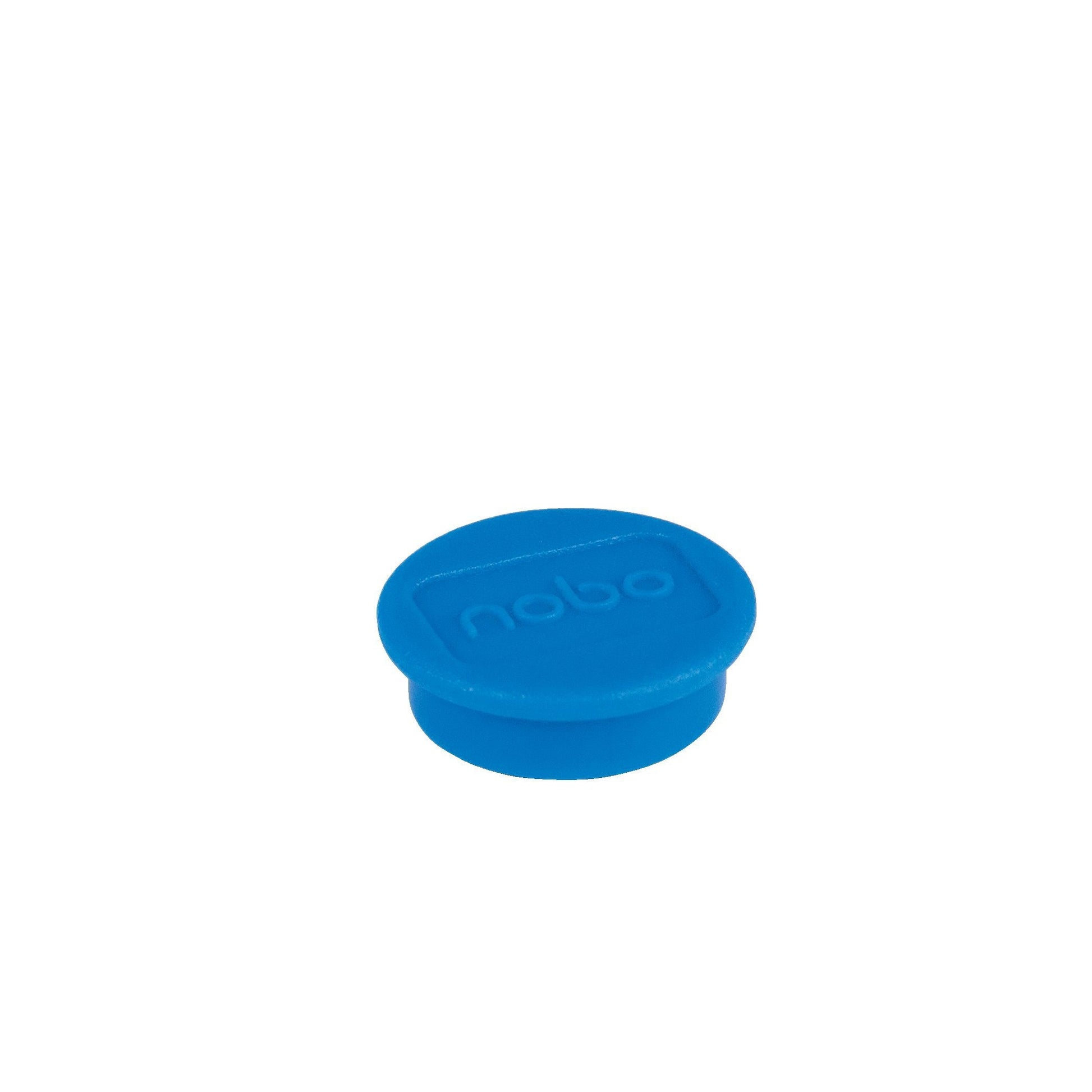 Magneet NOBO Ø20mm blauw, 120 gram draagkracht