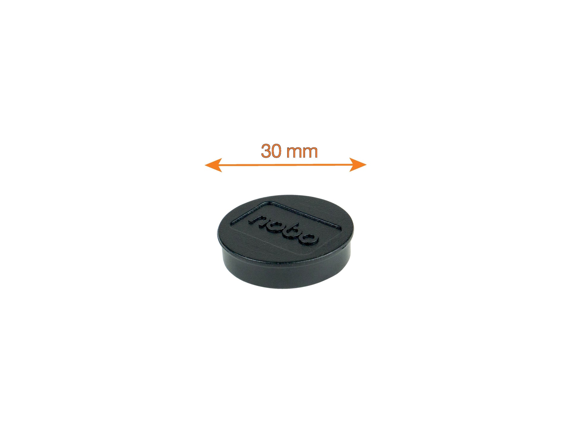 Nobo Magneet Ø30mm Zwart, Blister 4 Stuks - 2