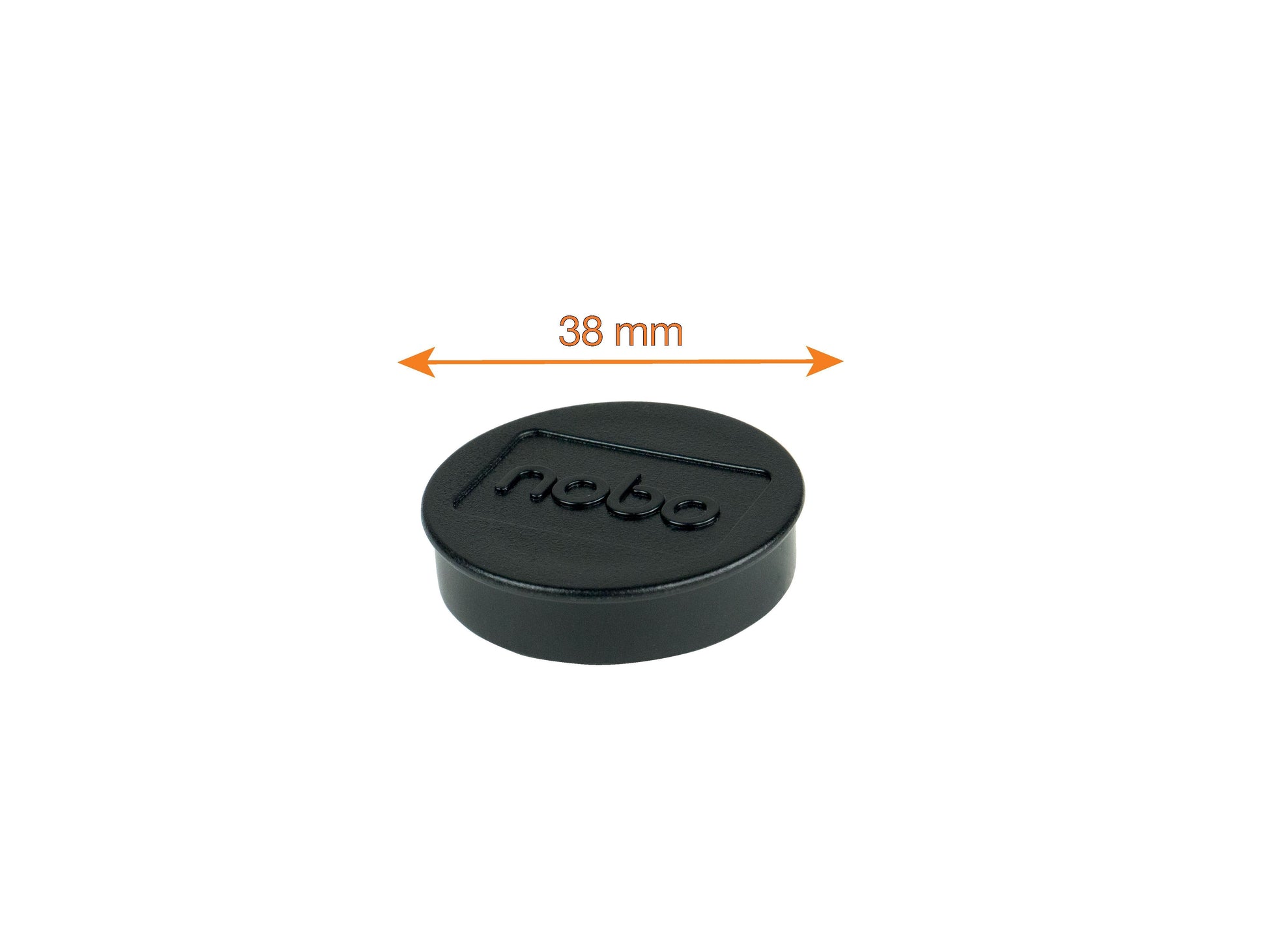 Nobo Magneet 38mm Zwart - 2