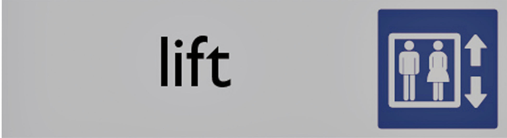 Informatiebord Posta Pictogram Lift 165x44mm