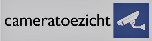 Informatiebord Posta Pictogram Camera Toezicht 165x44mm