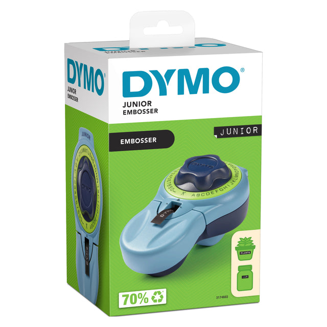 Dymo Junior embossing labeltang voor 9mm tapes, blauw - 3