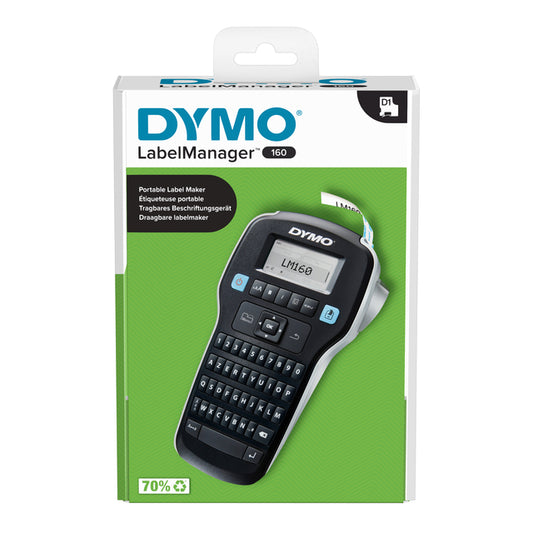 Dymo LabelManager 160 AZERTY, 12mm draagbare labelmaker