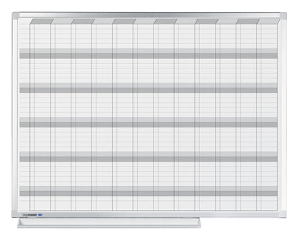 Horizontaal planbord met magneethoudend oppervlak, 90x120cm