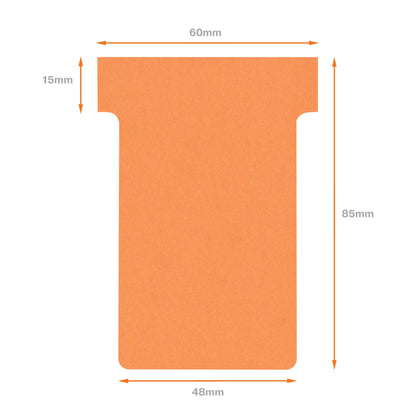 Planbord T-Kaart Nobo Nr 2 48mm Oranje, set van 100 stuks - 6
