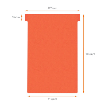 Planbord T-Kaart NOBO 112mm Rood, Pak van 100 stuks - 4