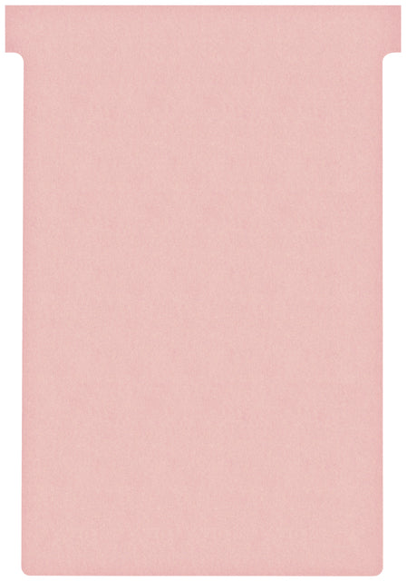 PLANBORD T-KAART Nobo Roze 112mm, Pak à 100 stuks