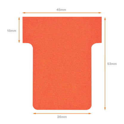 Planbord T-Kaart Nobo Nr 1.5 Rood, 36mm breed, pak 100 stuks - 5