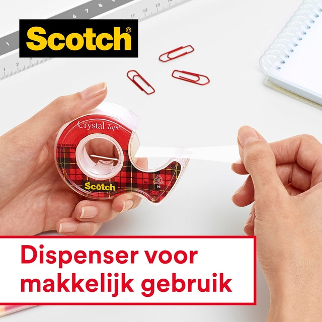 Scotch Crystal 600 doorzichtig plakband, 19 mm x 7,5 m, 2+1 disp - 5