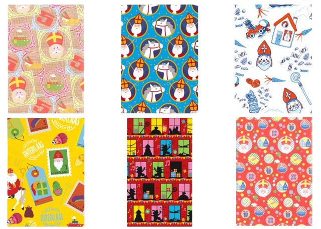 Inpakpapier Sinterklaas 250x46cm assorti - 2