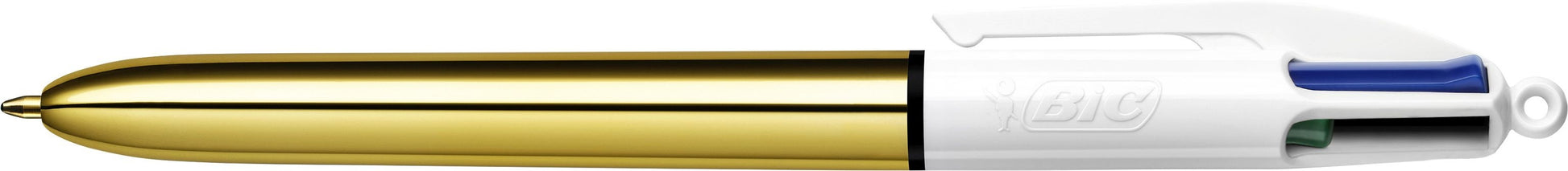 Balpen Bic 4-Kleuren Shine M Goud