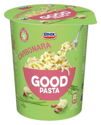 Unox Good Pasta Spaghetti Carbonara Cup 5 Minuten Bereiding