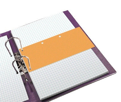 Oxford Duo scheidingsstrook 240x105mm oranje, 5 kleuren - 2