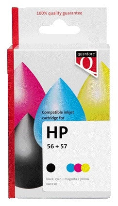 Inktcartridge Quantore HP 56/57 Sa342cn zwart + kleur