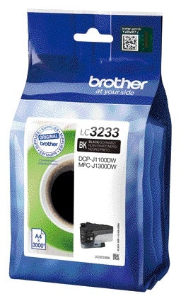 Brother LC-3233BK Zwart Inktcartridge voor Brother printers