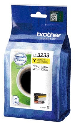 Brother LC-3233Y Gele Inktcartridge voor Brother printers