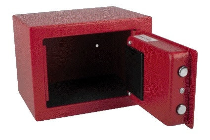 Elektronische Mini Kluis rood 230x170x170mm met cijfercode - 3