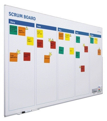 Scrum Bord 90x120cm Met Starterkit Voor Projectmanagement