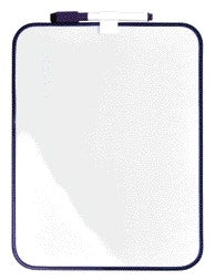 Whiteboard Desq 21,5x28cm met Marker en Paars Profiel