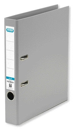 Elba Smart A4 50mm PP Ordner Grijs met insteekvenster en stabiliteit