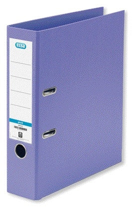 Lichtblauwe Elba Smart A4 80mm PP ordner met versterkte bodem