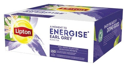 Lipton Earl Grey Energise Thee, 100 Zakjes
