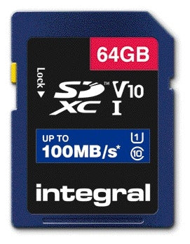 Integral SDHC V10 64GB High Speed geheugenkaart