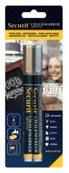 Krijtstift Securit SMA-100 rond 1-2mm goud/zilver