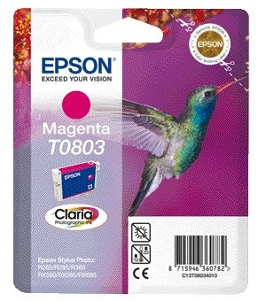 Epson T0803 Rood Inktcartridge - Origineel, tot 220 pagina's