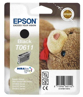Epson T0611 Zwart Navulinkt - Hoge Capaciteit
